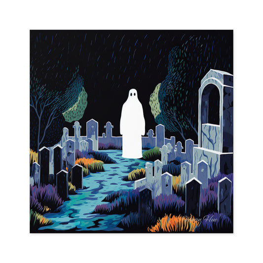 A Ghost with Square Stickers, Indoor\Outdoor