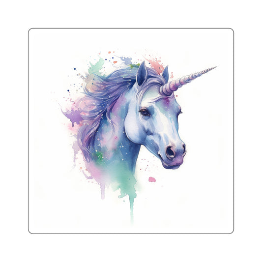 Pastel color unicorn Square Sticker