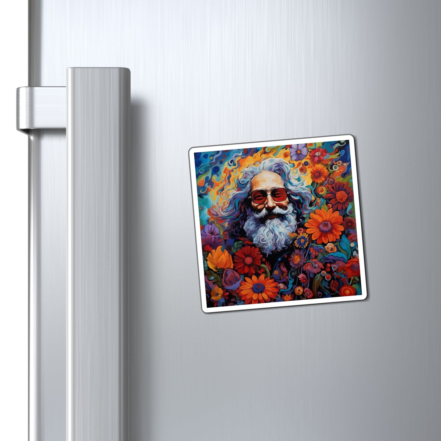 Jerry Garcia on a Refrigerator Magnet