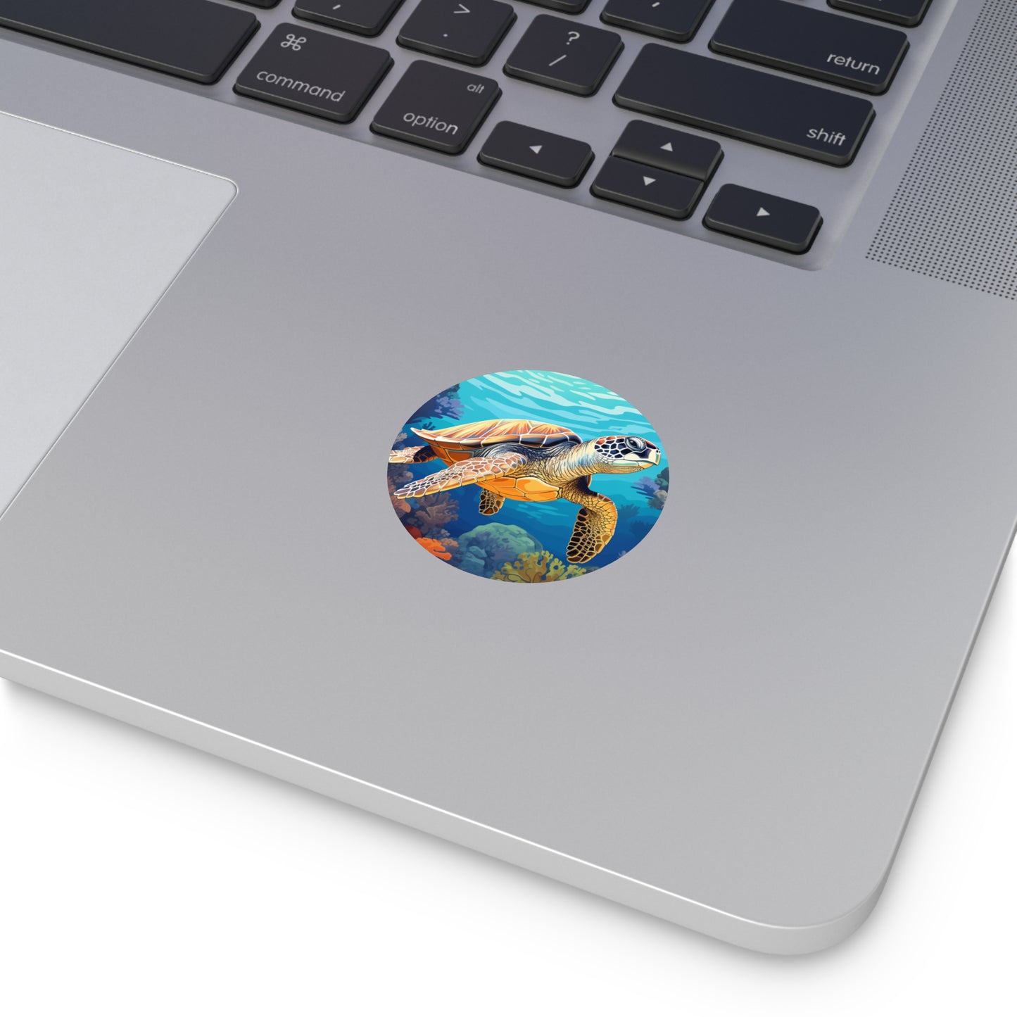 Sea Turtle Round Vinyl Stickers