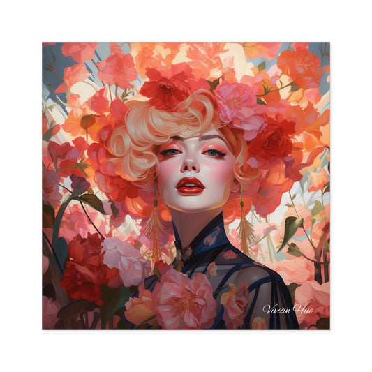 Drag Queen in a Flower Garden Laptop  Stickers, Indoor\Outdoor