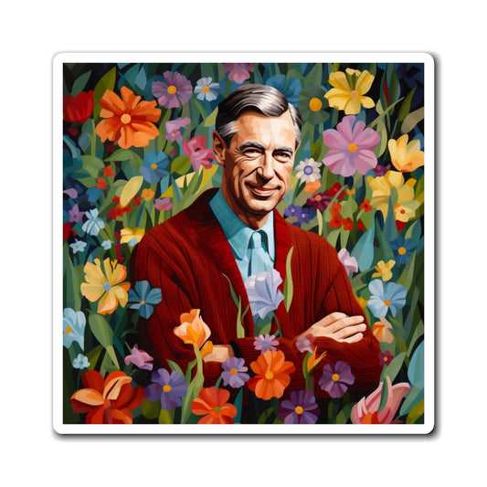 Mr. Rogers on a Refrigerator Magnet