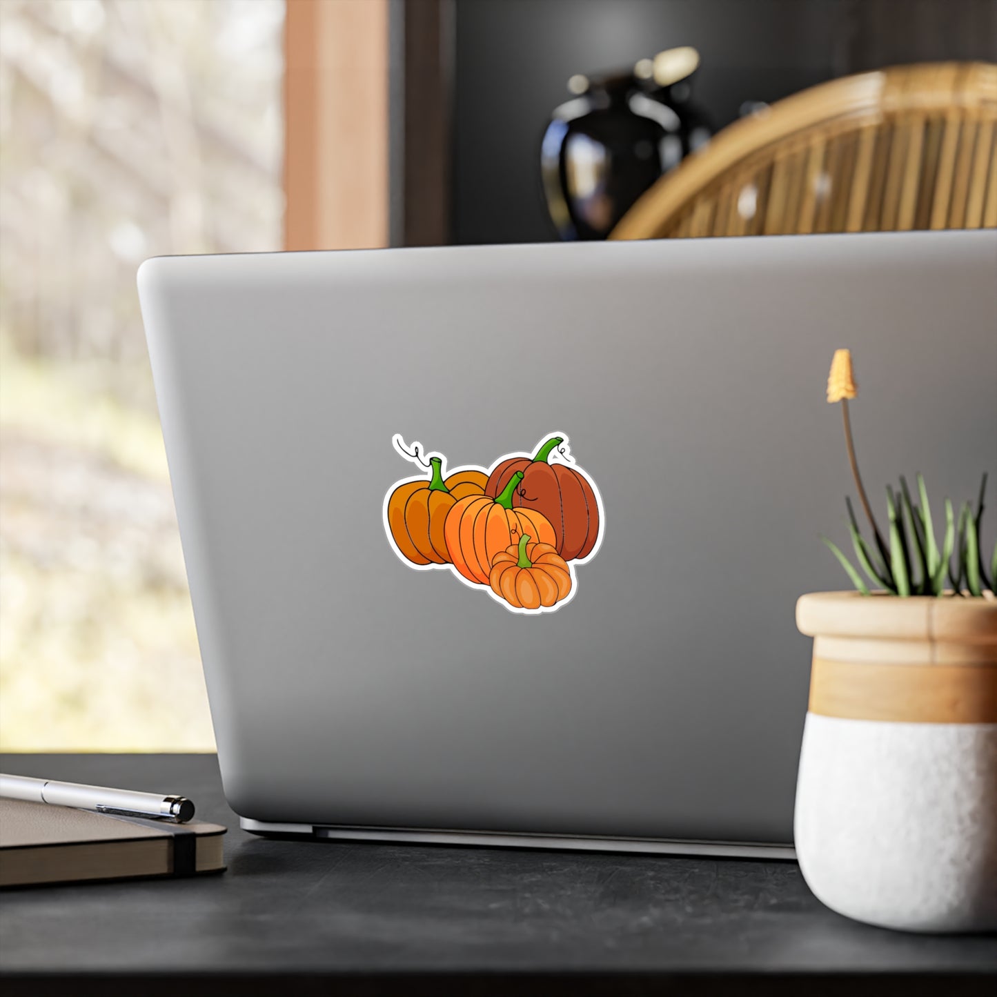 Pumpkin Kiss-Cut Vinyl Decals