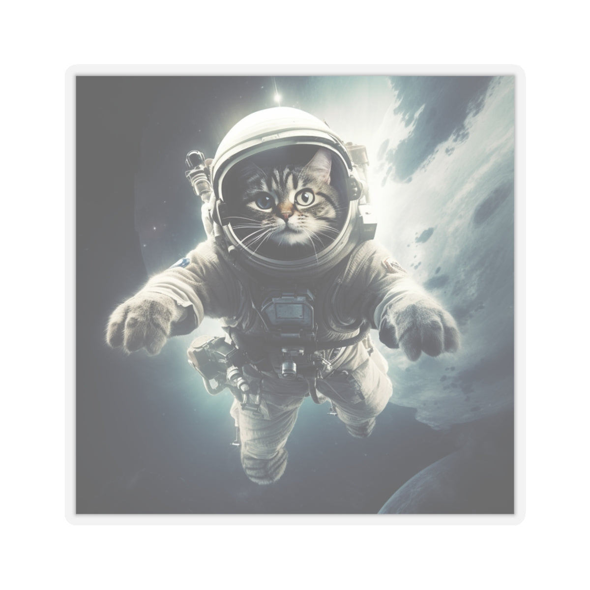 Cat in Space Stickers