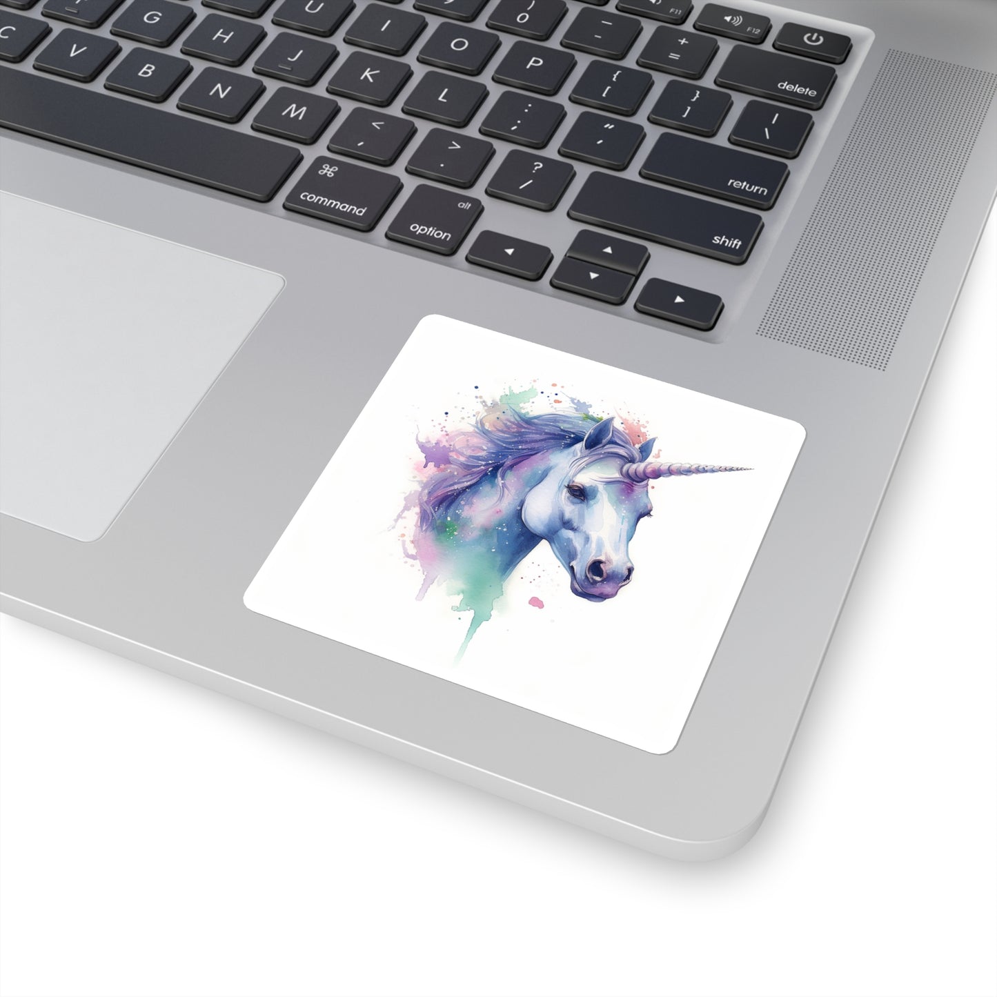 Pastel color unicorn Square Sticker