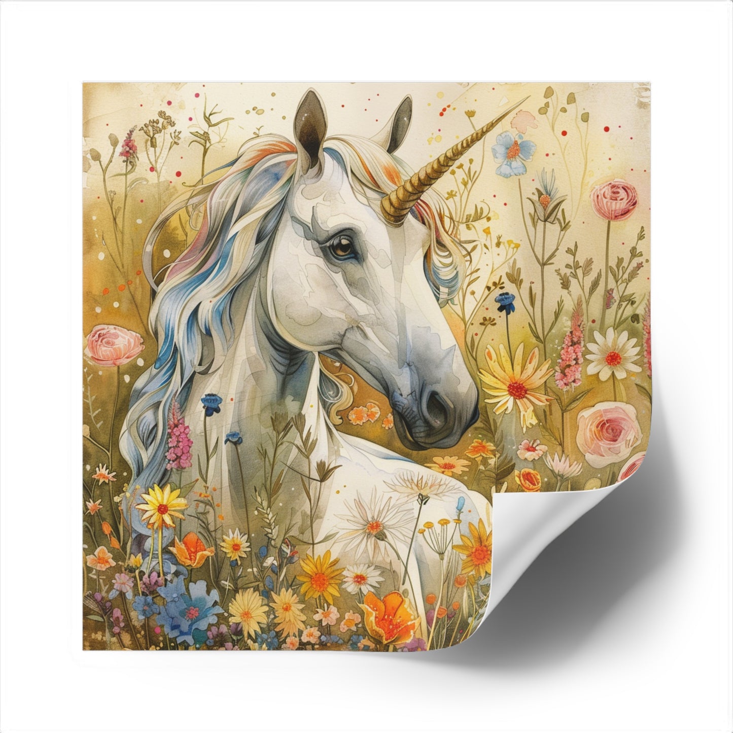 Beautiful Unicorn Sticker for Laptops