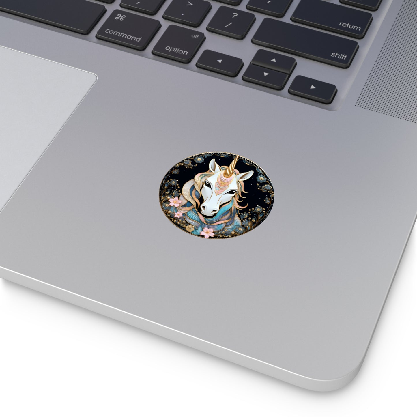 Fancy Unicorn Round Vinyl Stickers