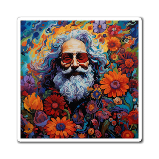 Jerry Garcia on a Refrigerator Magnet