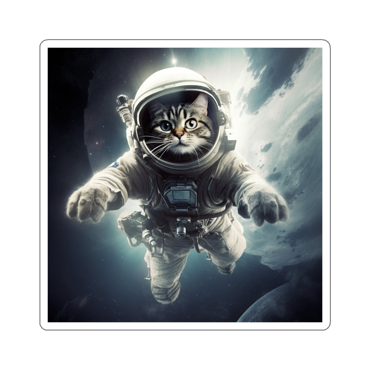 Cat in Space Stickers